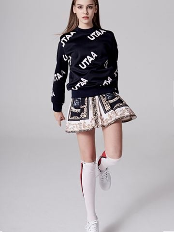 UTAA Baroque Short Skirt : White