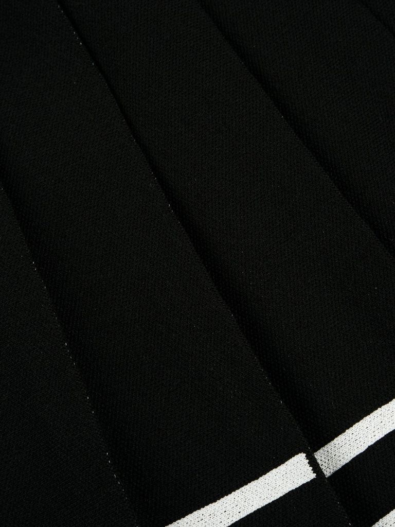 UTAA Classy Stripe Knit Flare Skirt : Women's Black
