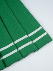 UTAA Classy Stripe Knit Flare Skirt : Women's Green