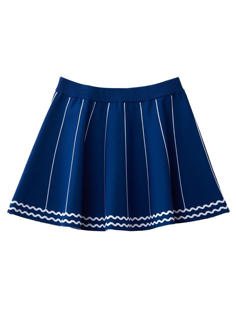 UTAA Pixel Wave Flare Skirt : Women's Blue