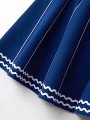 UTAA Pixel Wave Flare Skirt : Women's Blue