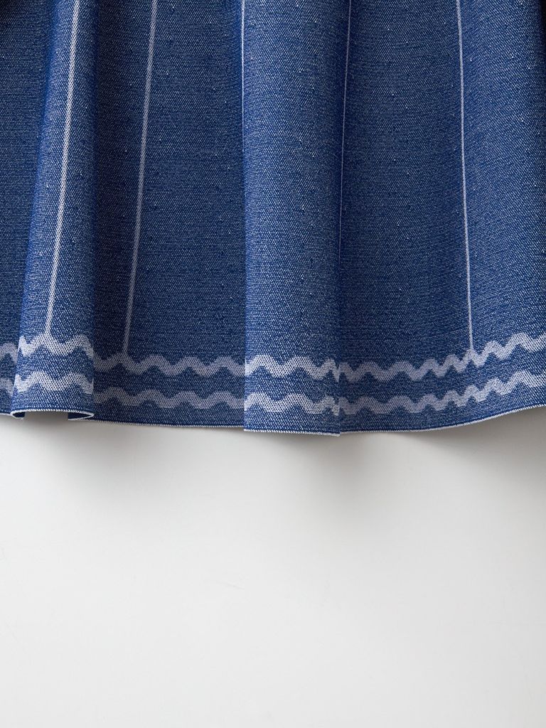 UTAA Pixel Wave Flare Skirt : Women's Blue