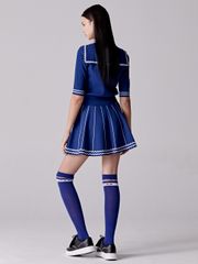 UTAA Pixel Wave Flare Skirt : Women's Blue