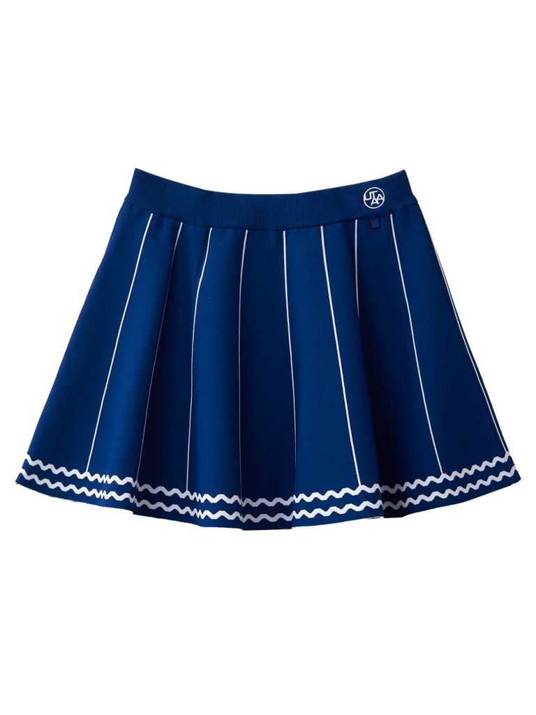 UTAA Pixel Wave Flare Skirt : Women's Blue