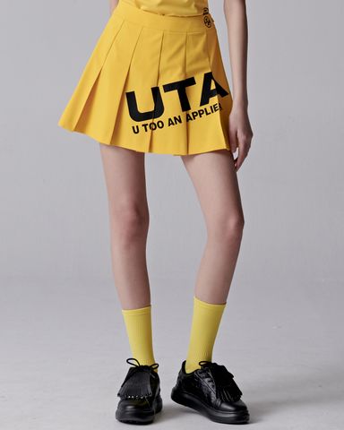 UTAA Logo Bounce Short Skirt : Women's Yellow