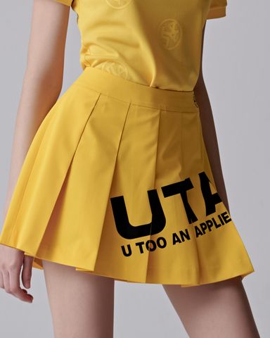 UTAA Logo Bounce Short Skirt : Women's Yellow