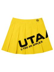 UTAA Logo Bounce Short Skirt : Women's Yellow