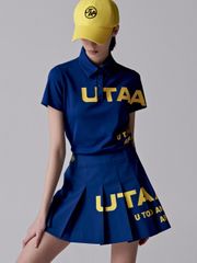 UTAA Brie Big Logo Symbol Short Skirt : Women's Blue