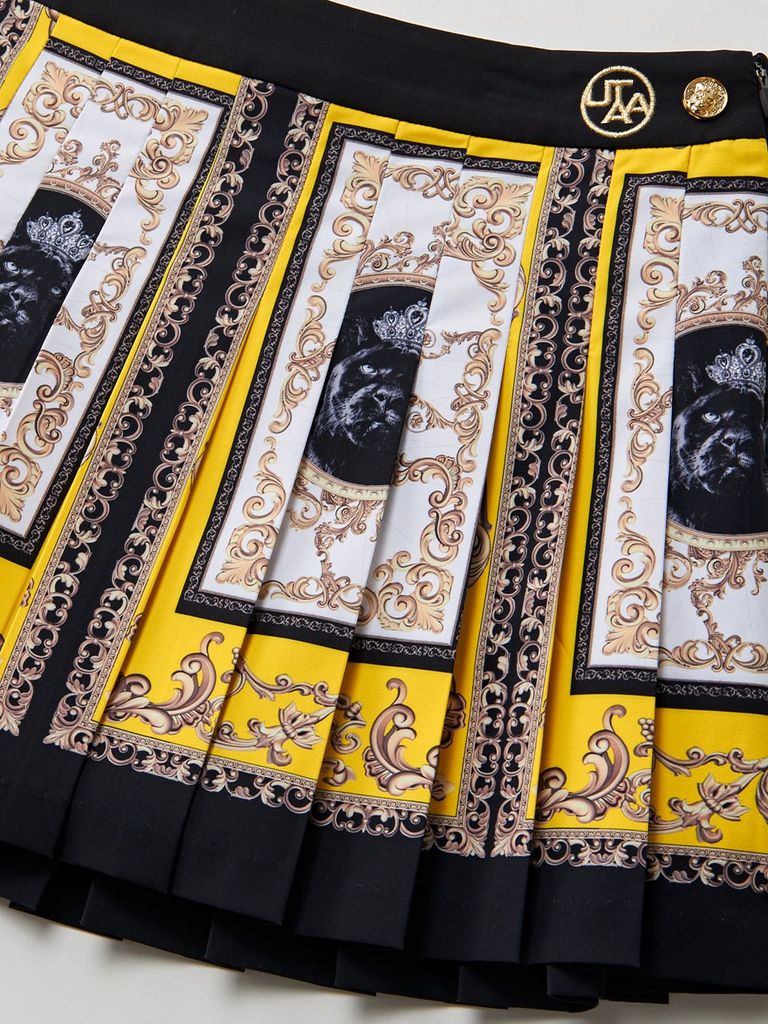 UTAA Ducat Baroque Black Line Skirt : Yellow