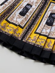 UTAA Ducat Baroque Black Line Skirt : Yellow