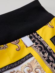 UTAA Ducat Baroque Black Line Skirt : Yellow