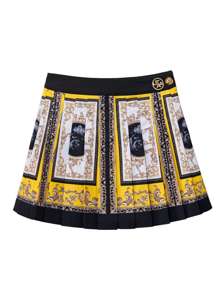 UTAA Ducat Baroque Black Line Skirt : Yellow