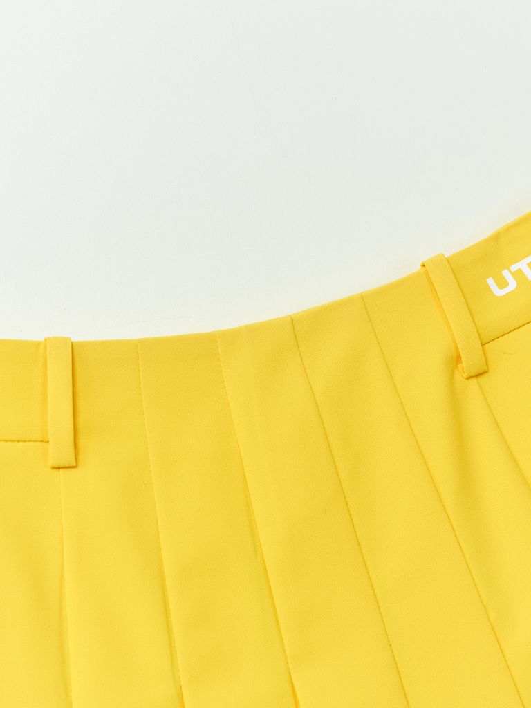 UTAA Basic Solid Flare Skirt : Yellow