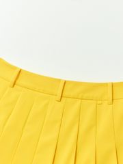 UTAA Basic Solid Flare Skirt : Yellow
