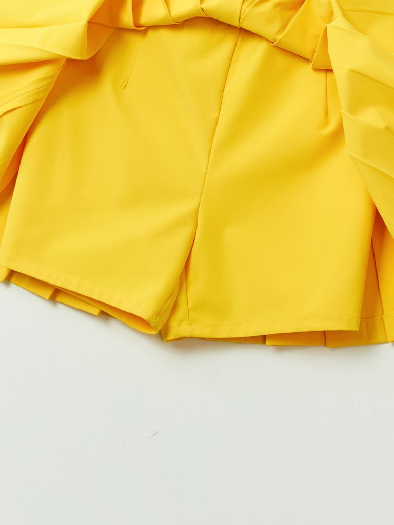 UTAA Basic Solid Flare Skirt : Yellow