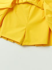 UTAA Basic Solid Flare Skirt : Yellow