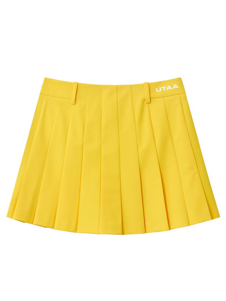 UTAA Basic Solid Flare Skirt : Yellow