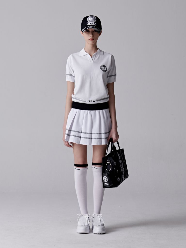 UTAA Scudo Panther Flare Skirt : Women's White