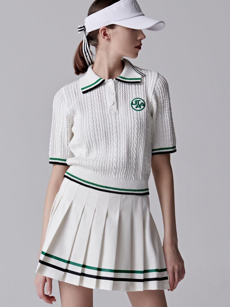 UTAA Putt Knit Flare Skirt : Women's White