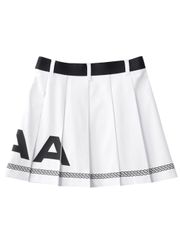 UTAA Logo Scudo Pattern Short Skirt : Women's White
