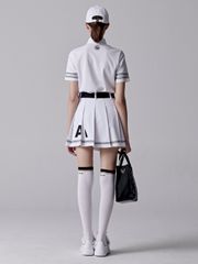 UTAA Logo Scudo Pattern Short Skirt : Women's White