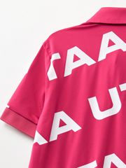 UTAA Logo Wave Polo Shirts : Women's Pink