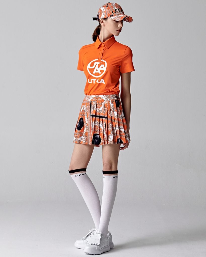 UTAA Logo Emblem PK T-Shirts : Women's Orange