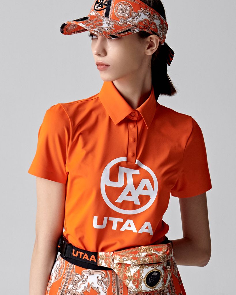 UTAA Logo Emblem PK T-Shirts : Women's Orange