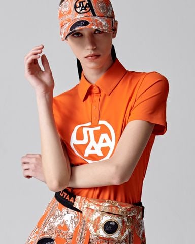 UTAA Logo Emblem PK T-Shirts : Women's Orange