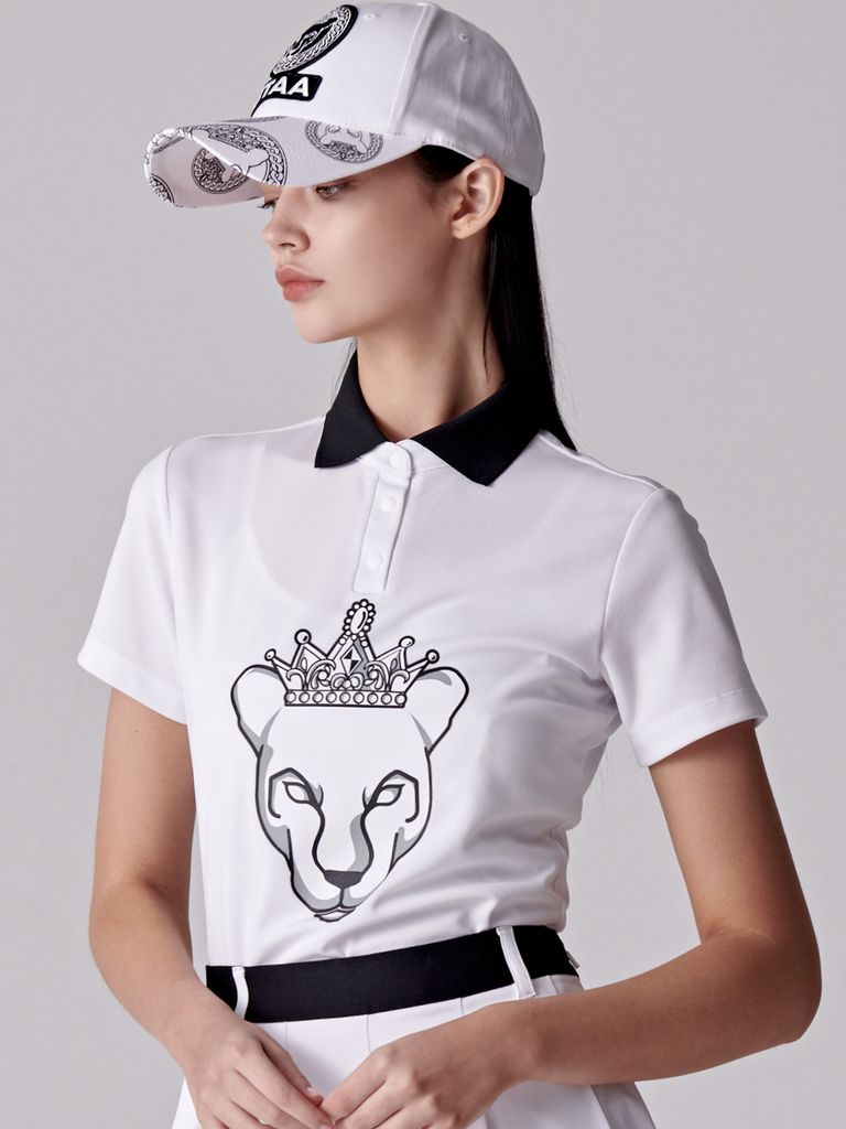 UTAA Crown Panther Pk T-Shirt : Women's White