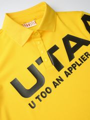 UTAA Logo Bounce PK T-Shirts: Yellow