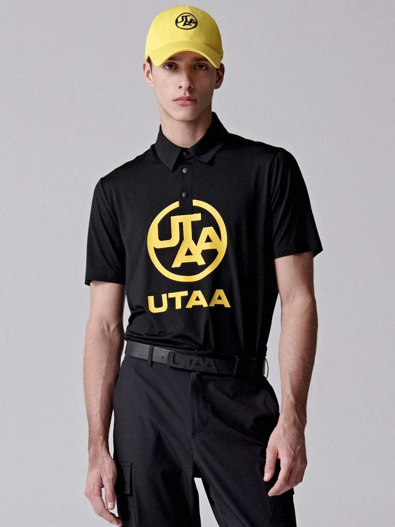 UTAA Logo Emblem PK T-Shirts : Men's Black