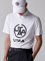 UTAA Logo Emblem PK T-Shirts : Men's White