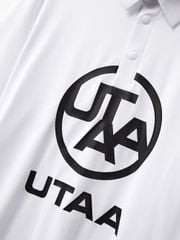 UTAA Logo Emblem PK T-Shirts : Men's White