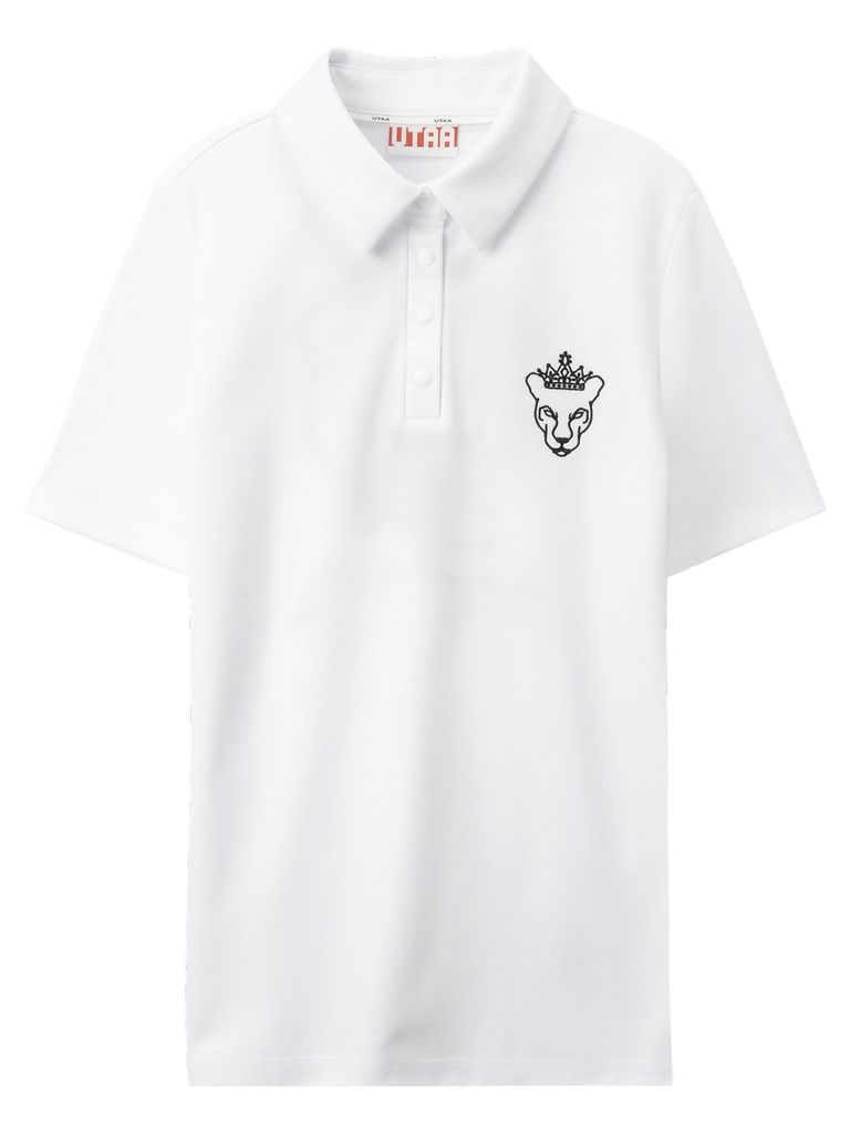 UTAA Crown Panther Emblem PK T-Shirts : Men's White