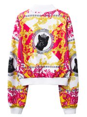 Festive Crown Panther Blouson Jumper : Women's Pink