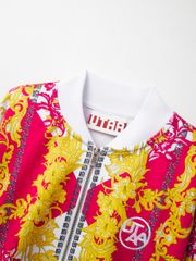 Festive Crown Panther Blouson Jumper : Women's Pink