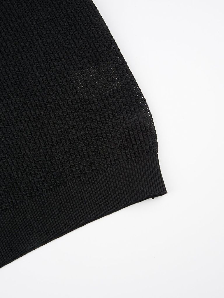 UTAA Mesh Knit Tee : Women's Black