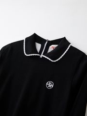 UTAA Ring Panther Wave Knit PK Sleeve : Women's Black