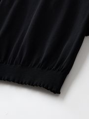 UTAA Ring Panther Wave Knit PK Sleeve : Women's Black