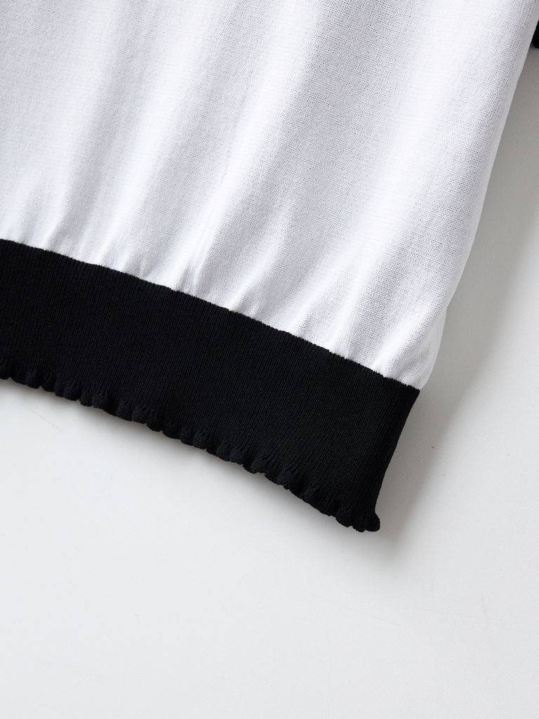 UTAA Ring Panther Wave Knit PK Sleeve : Women's Black