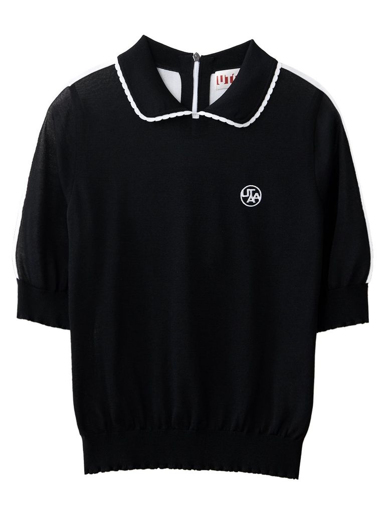 UTAA Ring Panther Wave Knit PK Sleeve : Women's Black