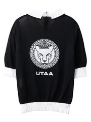 UTAA Ring Panther Wave Knit PK Sleeve : Women's White