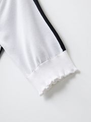 UTAA Ring Panther Wave Knit PK Sleeve : Women's White