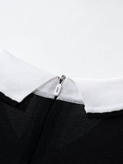 UTAA Ring Panther Wave Knit PK Sleeve : Women's White