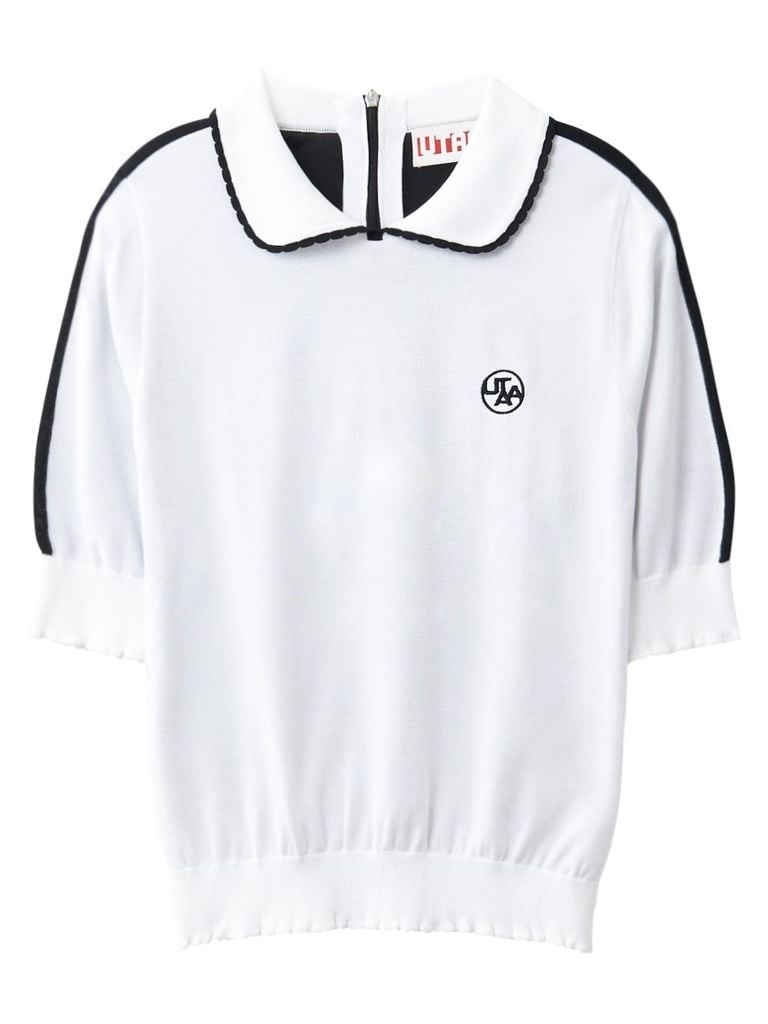 UTAA Ring Panther Wave Knit PK Sleeve : Women's White