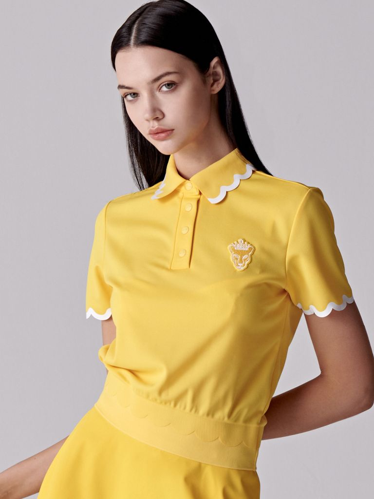 UTAA Tilde Wave Flare Skirt : Yellow