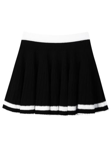 UTAA Wave Flare Knit Skirt : Women's Black