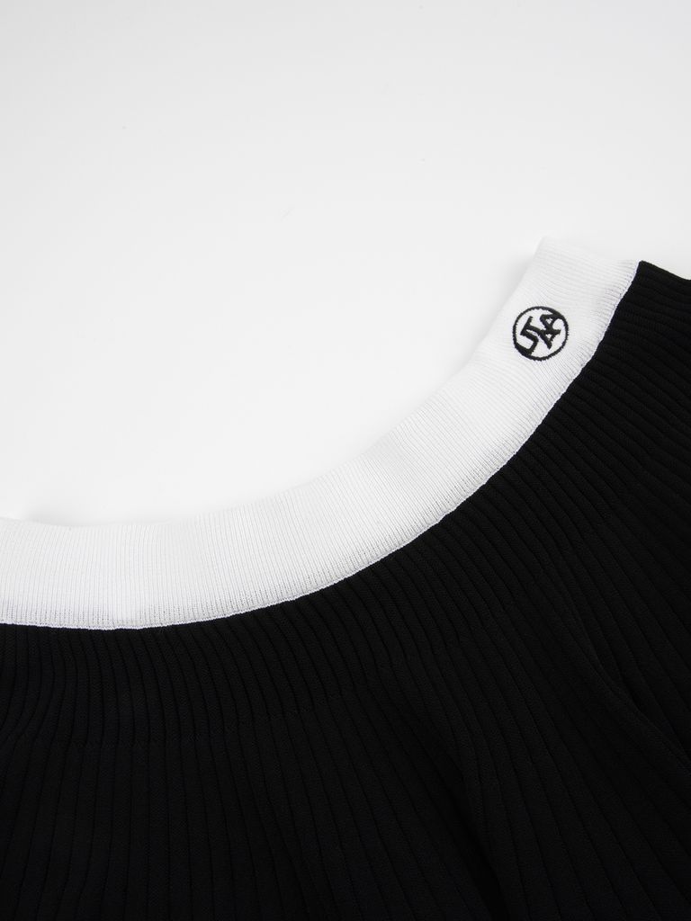 UTAA Wave Flare Knit Skirt : Women's Black