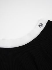 UTAA Wave Flare Knit Skirt : Women's Black
